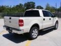 2007 White Sand Tri-Coat Ford F150 Lariat SuperCrew 4x4  photo #6