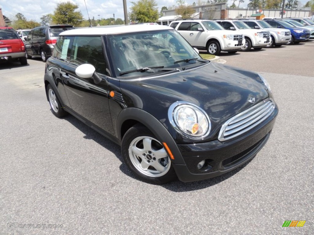 2010 Cooper Hardtop - Midnight Black Metallic / Grey/Carbon Black photo #1