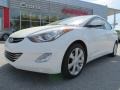 Pearl White 2011 Hyundai Elantra Limited