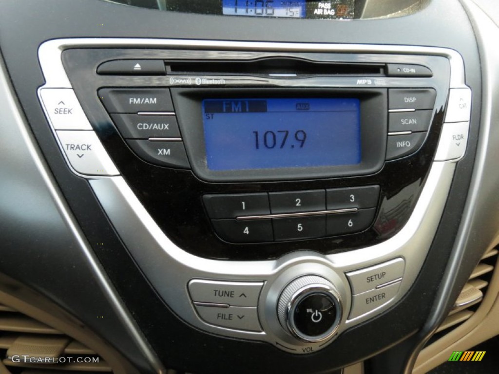 2011 Elantra Limited - Pearl White / Beige photo #21