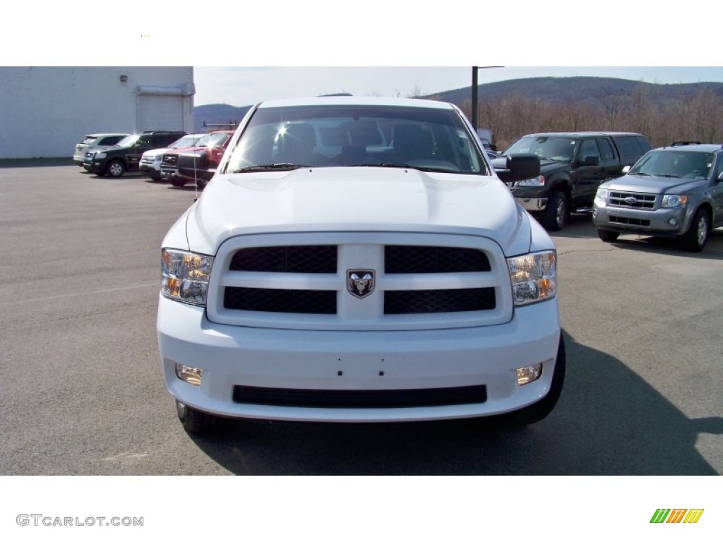 2012 Ram 1500 ST Quad Cab 4x4 - Bright White / Dark Slate Gray/Medium Graystone photo #2