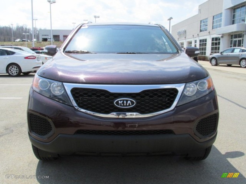 2013 Sorento LX V6 AWD - Dark Cherry / Black photo #5