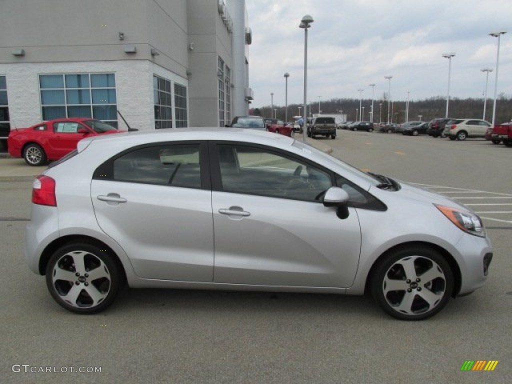 Bright Silver 2012 Kia Rio Rio5 SX Hatchback Exterior Photo #79516663