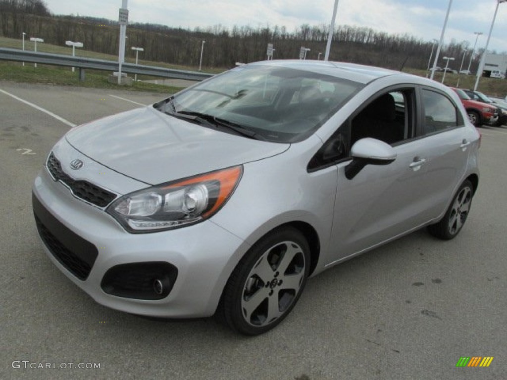 Bright Silver 2012 Kia Rio Rio5 SX Hatchback Exterior Photo #79516717