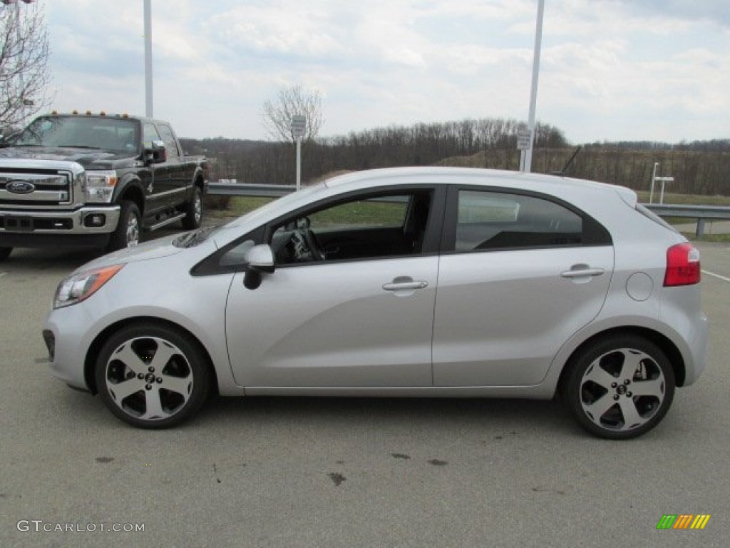 Bright Silver 2012 Kia Rio Rio5 SX Hatchback Exterior Photo #79516735