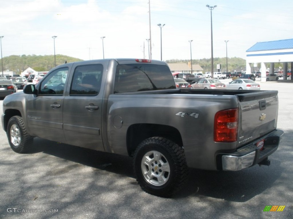 2008 Silverado 1500 LTZ Crew Cab 4x4 - Graystone Metallic / Ebony photo #10
