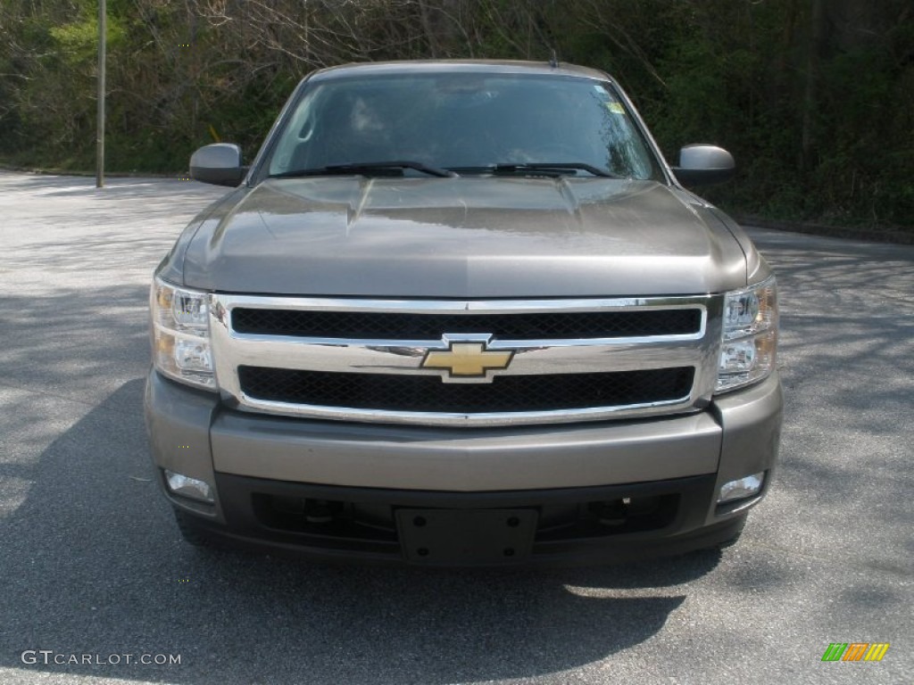 2008 Silverado 1500 LTZ Crew Cab 4x4 - Graystone Metallic / Ebony photo #13