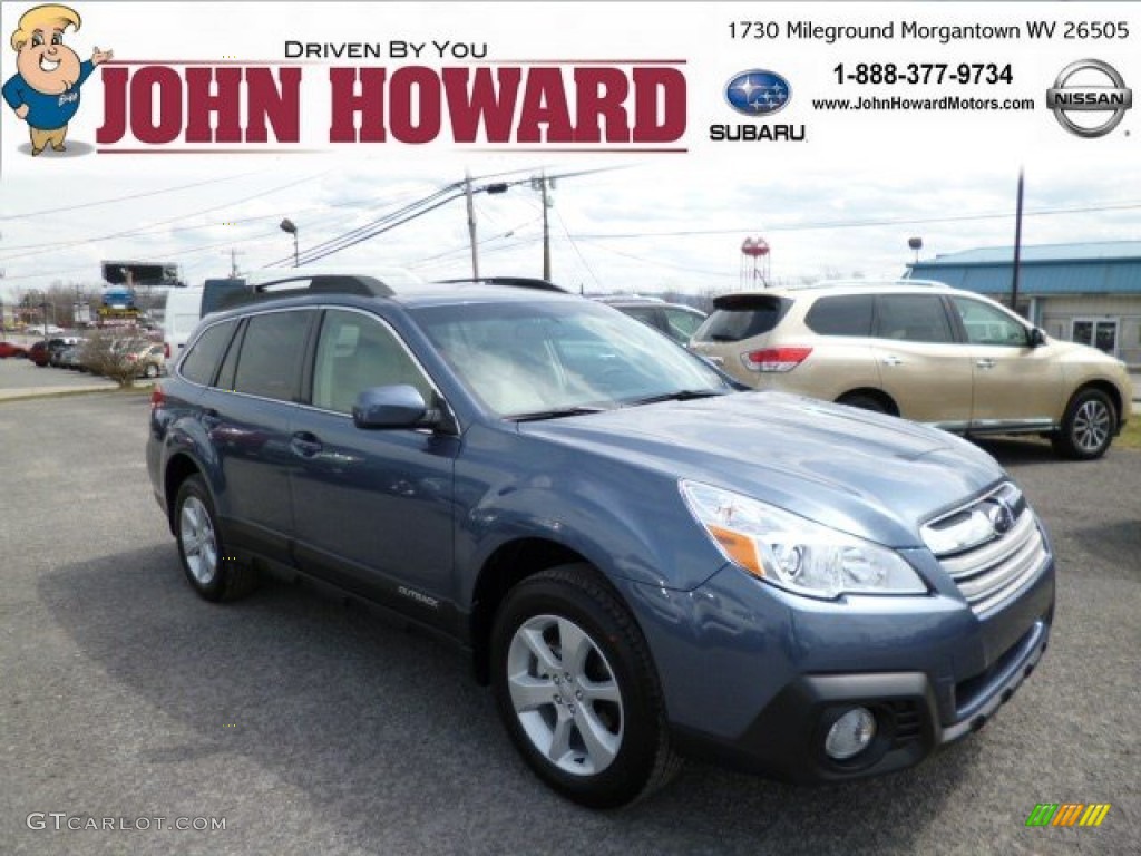 2013 Outback 2.5i Premium - Twilight Blue Metallic / Ivory photo #1