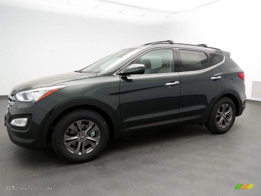 2013 Santa Fe Sport - Juniper Green / Beige photo #1