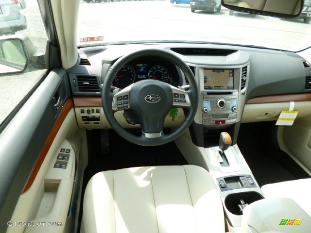 2013 Subaru Outback 2.5i Limited Warm Ivory Leather Dashboard Photo #79518631