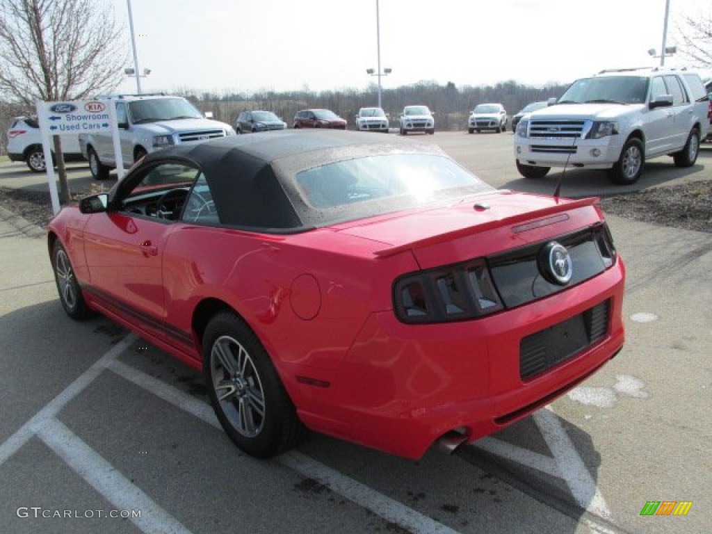 2013 Mustang V6 Premium Convertible - Race Red / Charcoal Black photo #11