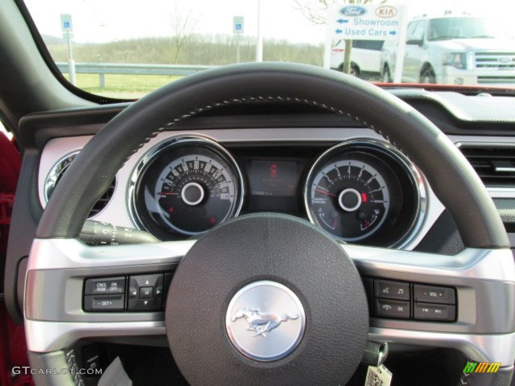 2013 Mustang V6 Premium Convertible - Race Red / Charcoal Black photo #20