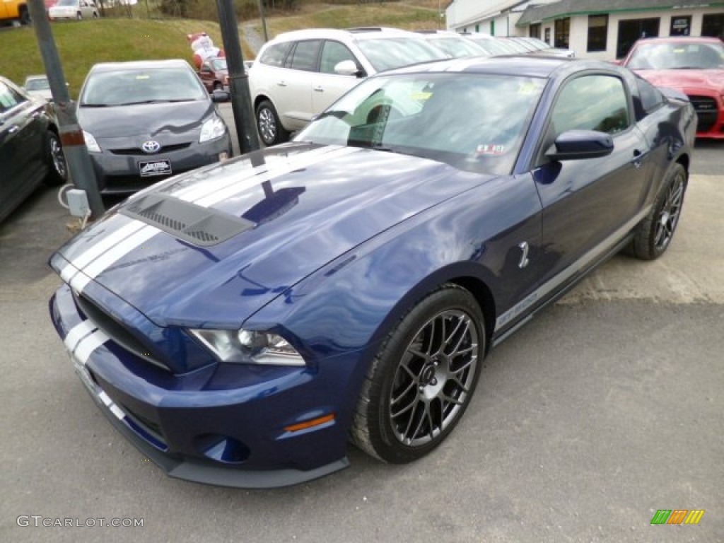 Kona Blue Metallic 2012 Ford Mustang Shelby GT500 SVT Performance Package Coupe Exterior Photo #79519675