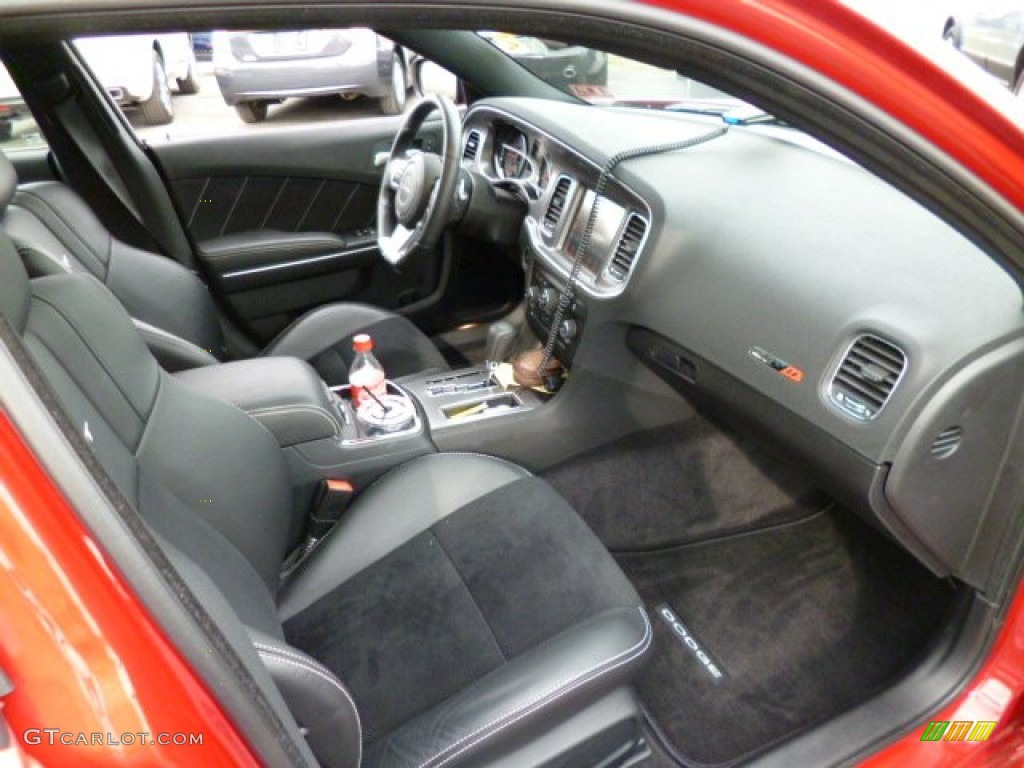 Black Interior 2012 Dodge Charger SRT8 Photo #79520648