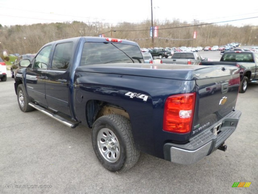 2010 Silverado 1500 LS Crew Cab 4x4 - Imperial Blue Metallic / Dark Titanium photo #5