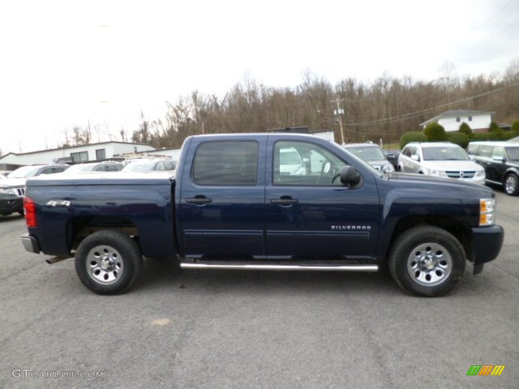 2010 Silverado 1500 LS Crew Cab 4x4 - Imperial Blue Metallic / Dark Titanium photo #8