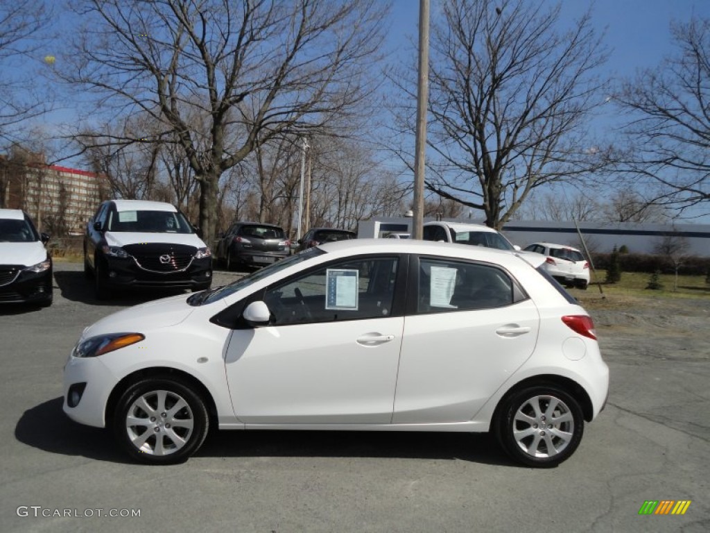2011 MAZDA2 Touring - Crystal White Pearl / Black photo #2