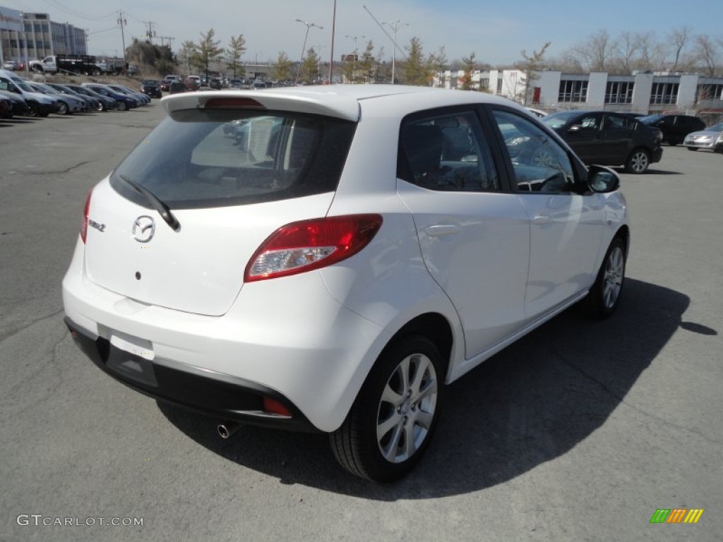 2011 MAZDA2 Touring - Crystal White Pearl / Black photo #6