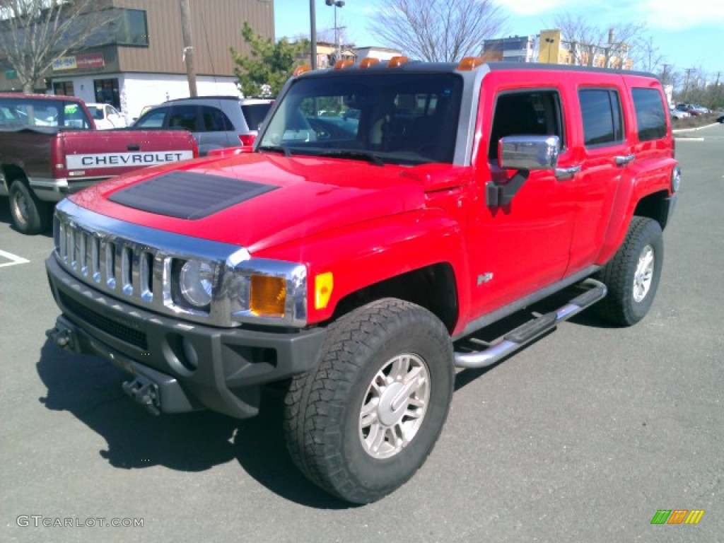 Victory Red 2006 Hummer H3 Standard H3 Model Exterior Photo #79522276