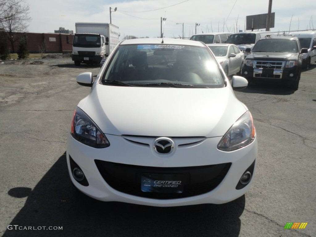 2011 MAZDA2 Touring - Crystal White Pearl / Black photo #9