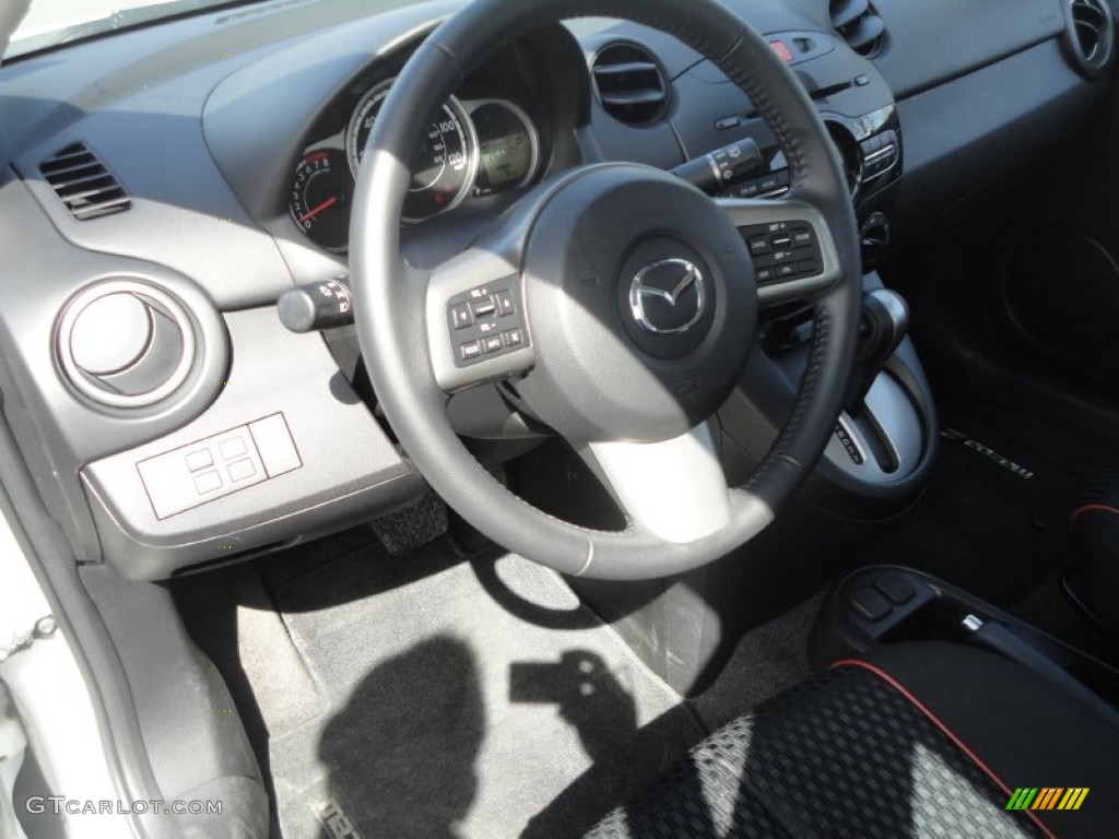 2011 MAZDA2 Touring - Crystal White Pearl / Black photo #11