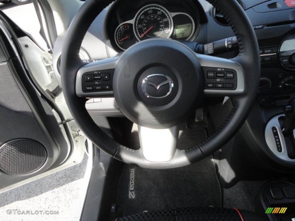 2011 MAZDA2 Touring - Crystal White Pearl / Black photo #21