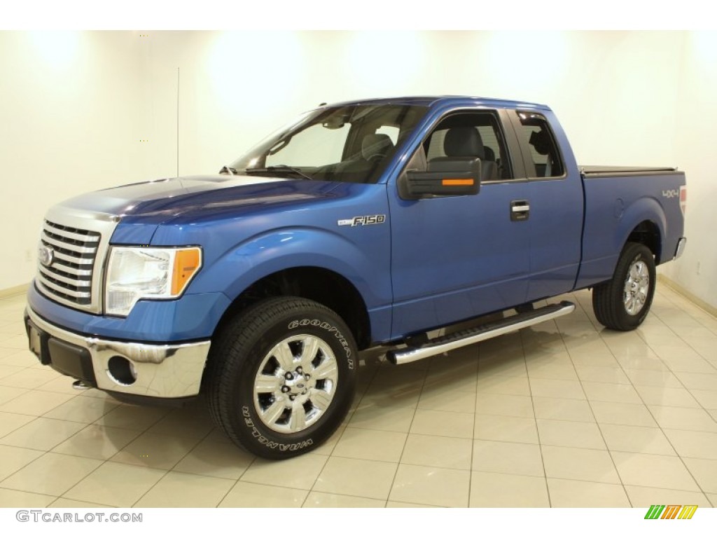 Blue Flame Metallic 2011 Ford F150 XLT SuperCab 4x4 Exterior Photo #79523578