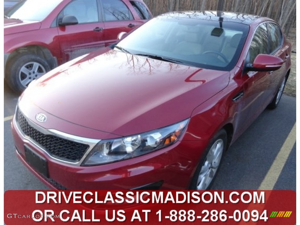 Spicy Red Kia Optima