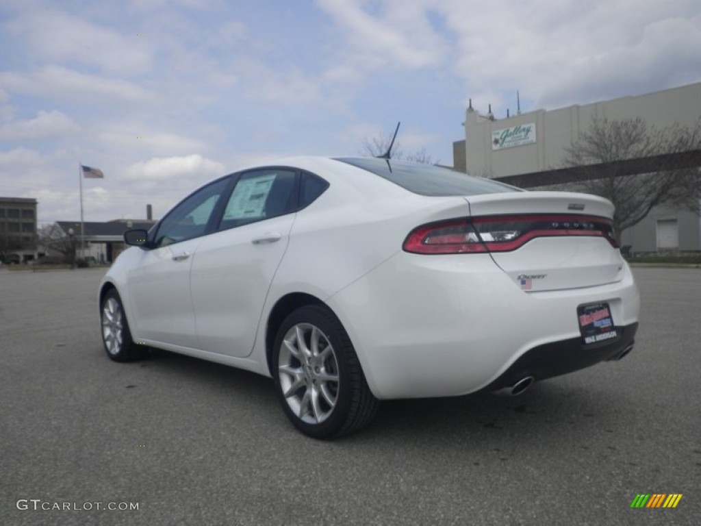 2013 Dart SXT - Bright White / Black photo #3