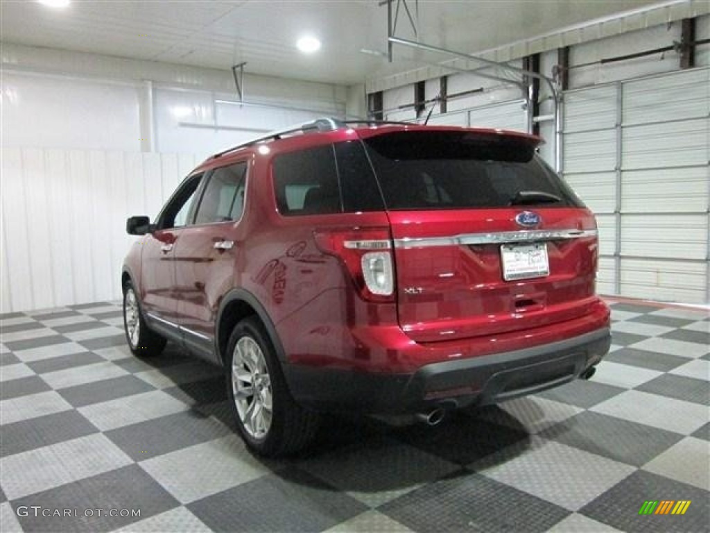 2011 Explorer XLT - Red Candy Metallic / Medium Light Stone photo #5