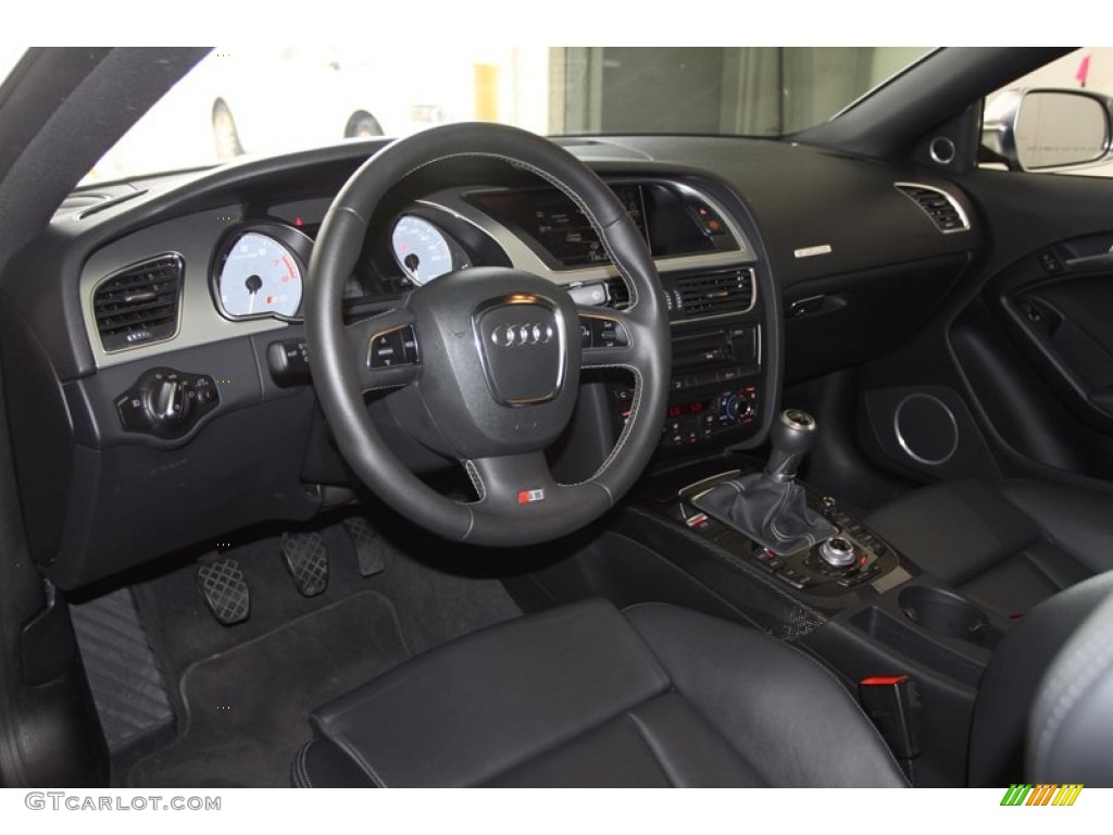 2011 Audi S5 4.2 FSI quattro Coupe Black Silk Nappa Leather Dashboard Photo #79526299