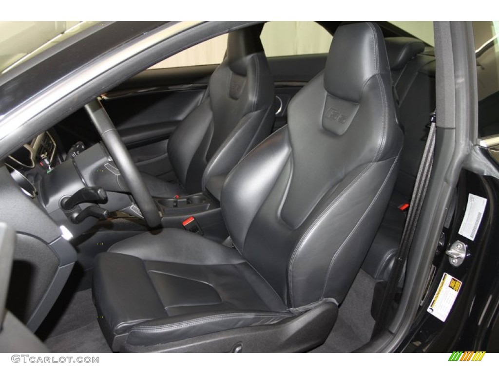 Black Silk Nappa Leather Interior 2011 Audi S5 4.2 FSI quattro Coupe Photo #79526335