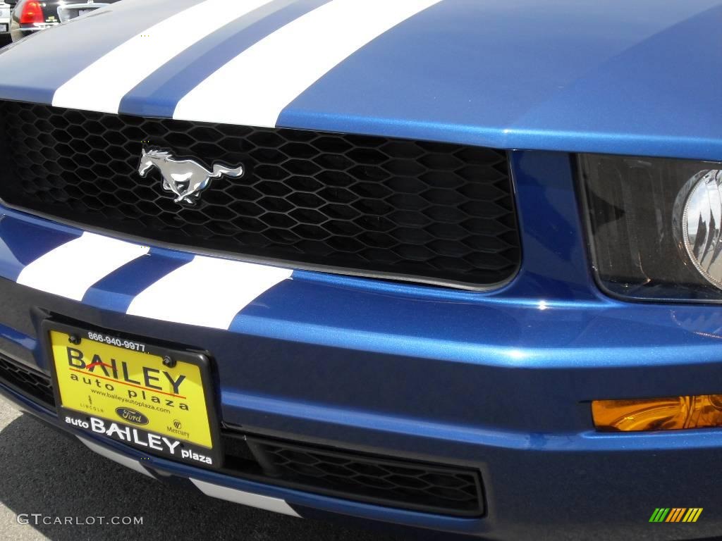 2008 Mustang V6 Premium Coupe - Vista Blue Metallic / Light Graphite photo #1