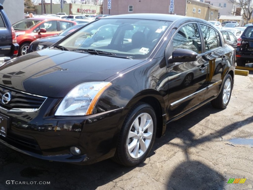 2010 Sentra 2.0 SL - Espresso Black Metallic / Charcoal photo #3