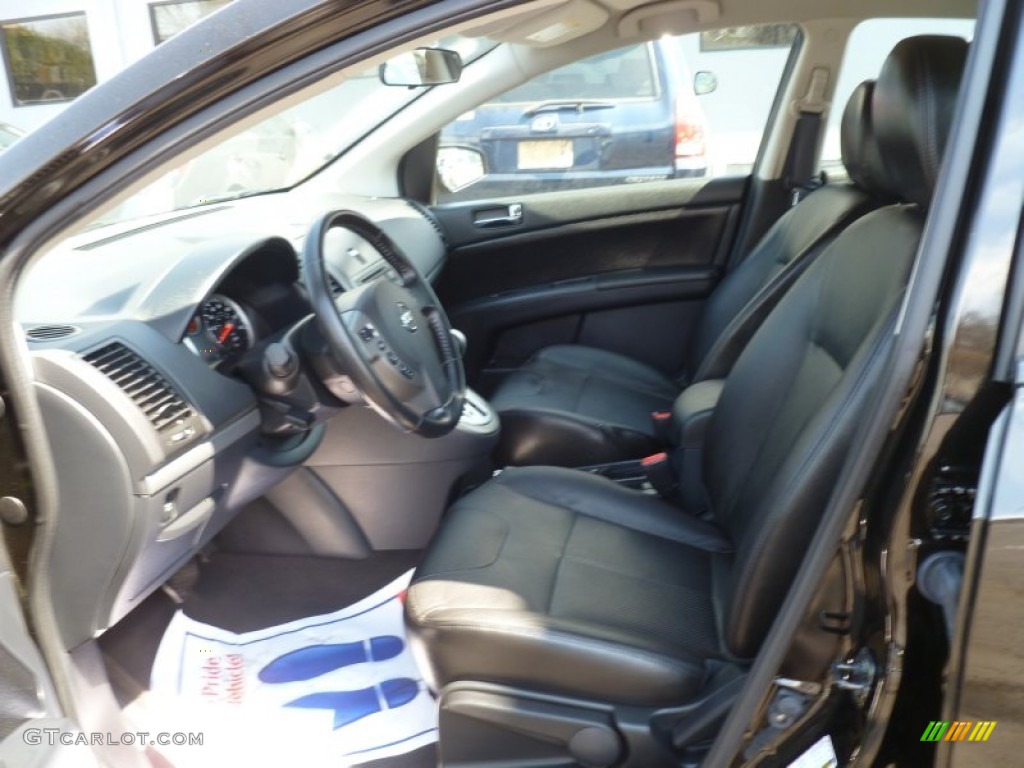 2010 Sentra 2.0 SL - Espresso Black Metallic / Charcoal photo #12