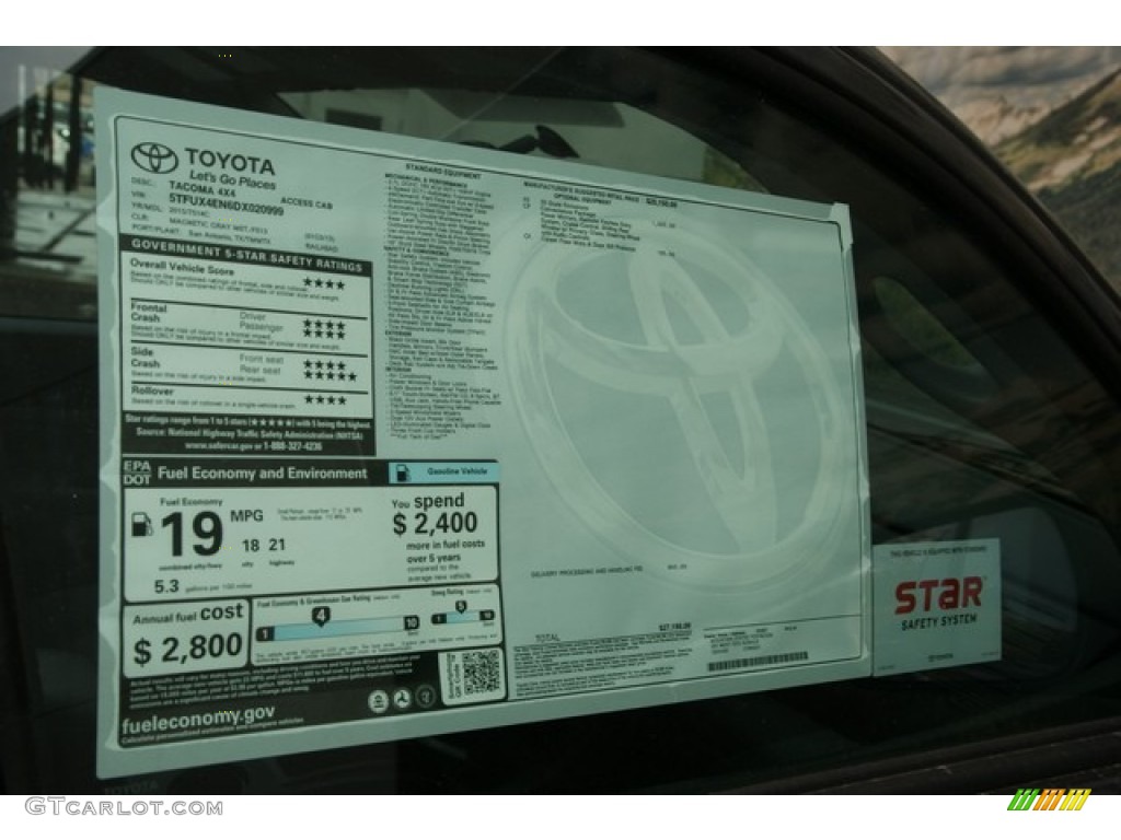 2013 Tacoma SR5 Access Cab 4x4 - Magnetic Gray Metallic / Graphite photo #11