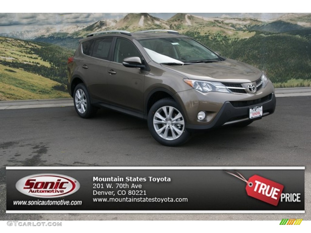 2013 RAV4 Limited AWD - Pyrite Mica / Black photo #1