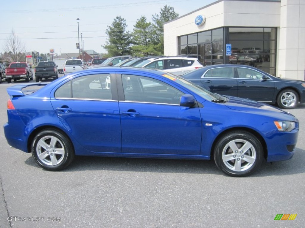 Electric Blue Pearl 2008 Mitsubishi Lancer ES Exterior Photo #79528144