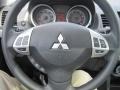 2008 Mitsubishi Lancer Black Interior Steering Wheel Photo