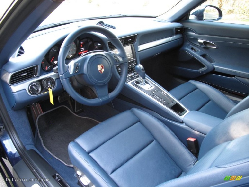 Sea Blue Interior 2012 Porsche 911 Carrera S Coupe Photo #79528991