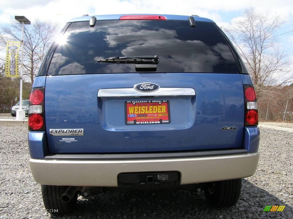 2009 Explorer Eddie Bauer 4x4 - Sport Blue Metallic / Camel photo #5