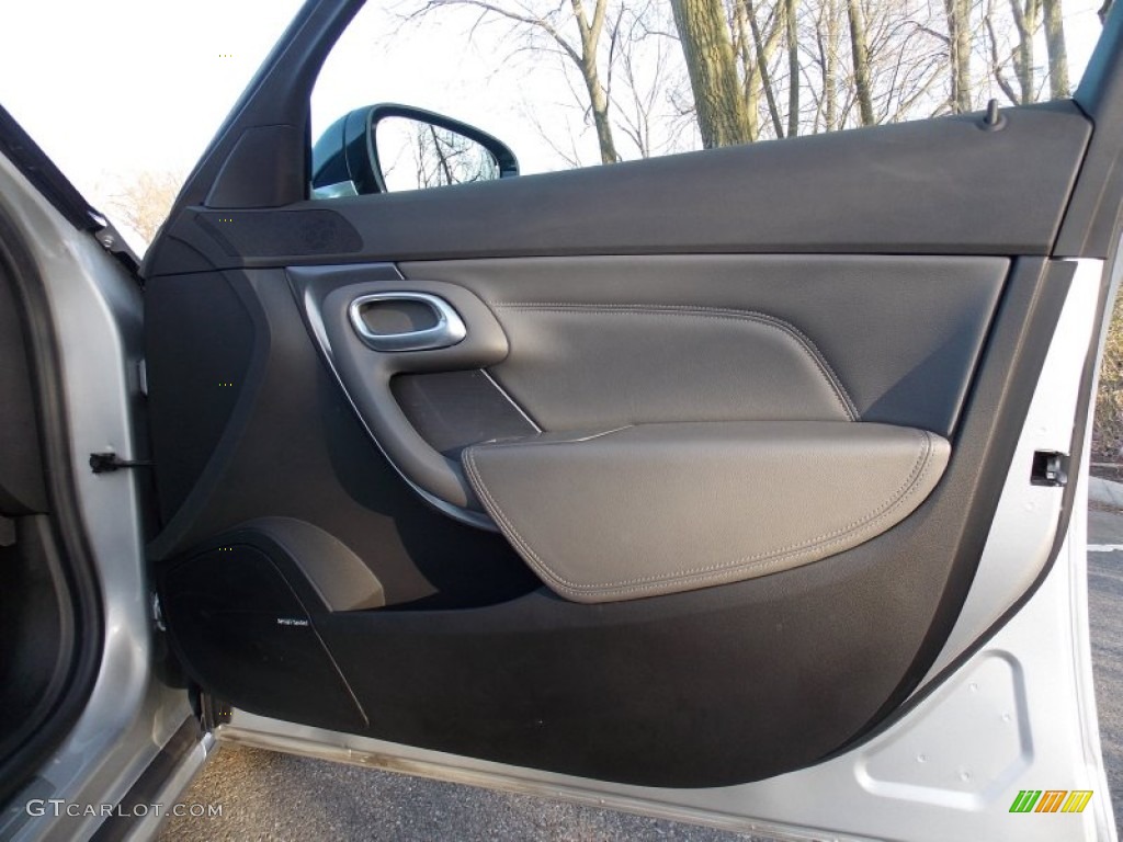 2011 Saab 9-5 Aero XWD Sedan Shark Grey Door Panel Photo #79531330
