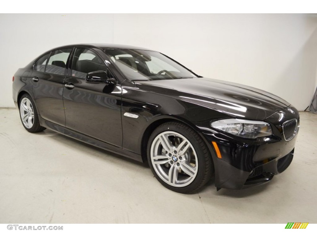 2013 5 Series 535i Sedan - Jet Black / Black photo #2