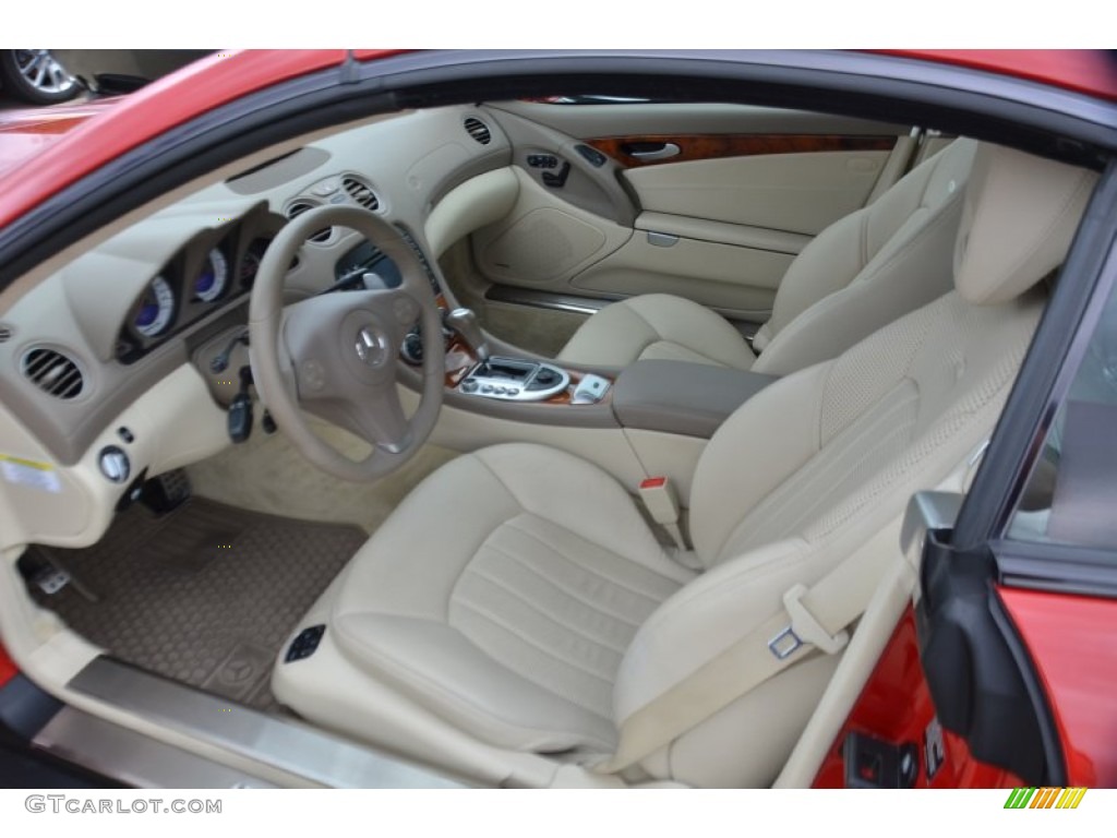 Stone Interior 2009 Mercedes-Benz SL 63 AMG Roadster Photo #79533037