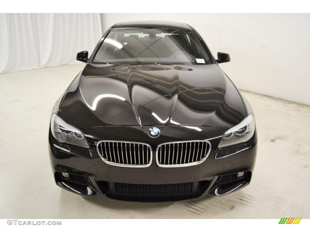 2013 5 Series 535i Sedan - Jet Black / Black photo #4