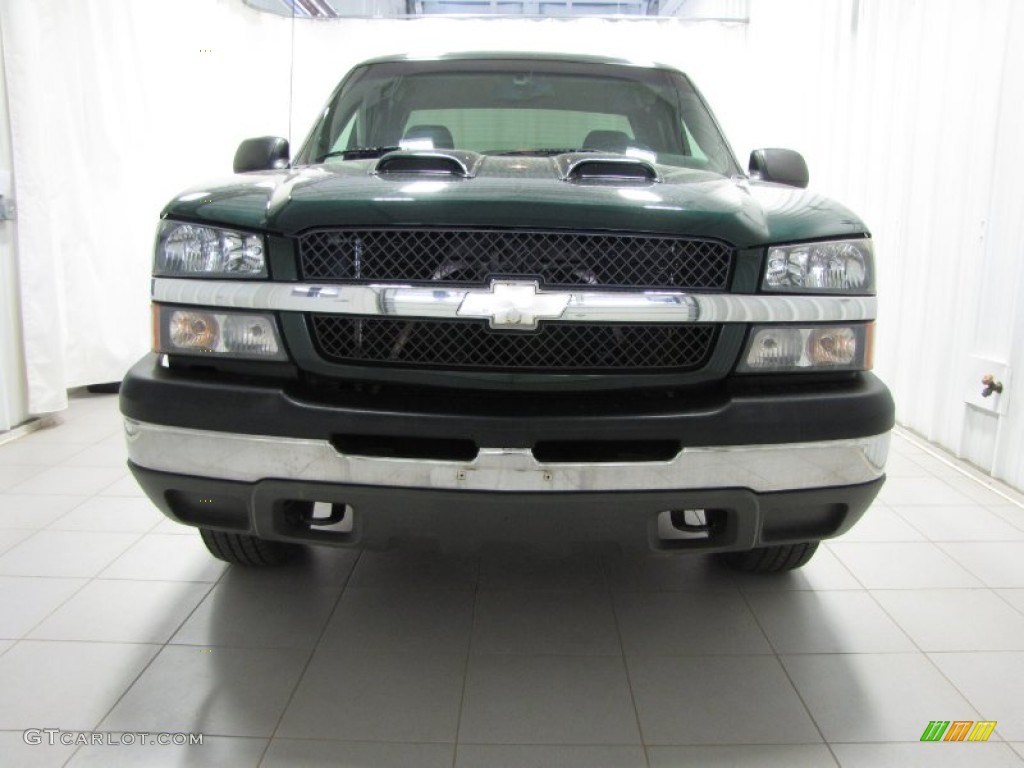 2003 Silverado 1500 LS Extended Cab 4x4 - Dark Green Metallic / Dark Charcoal photo #2