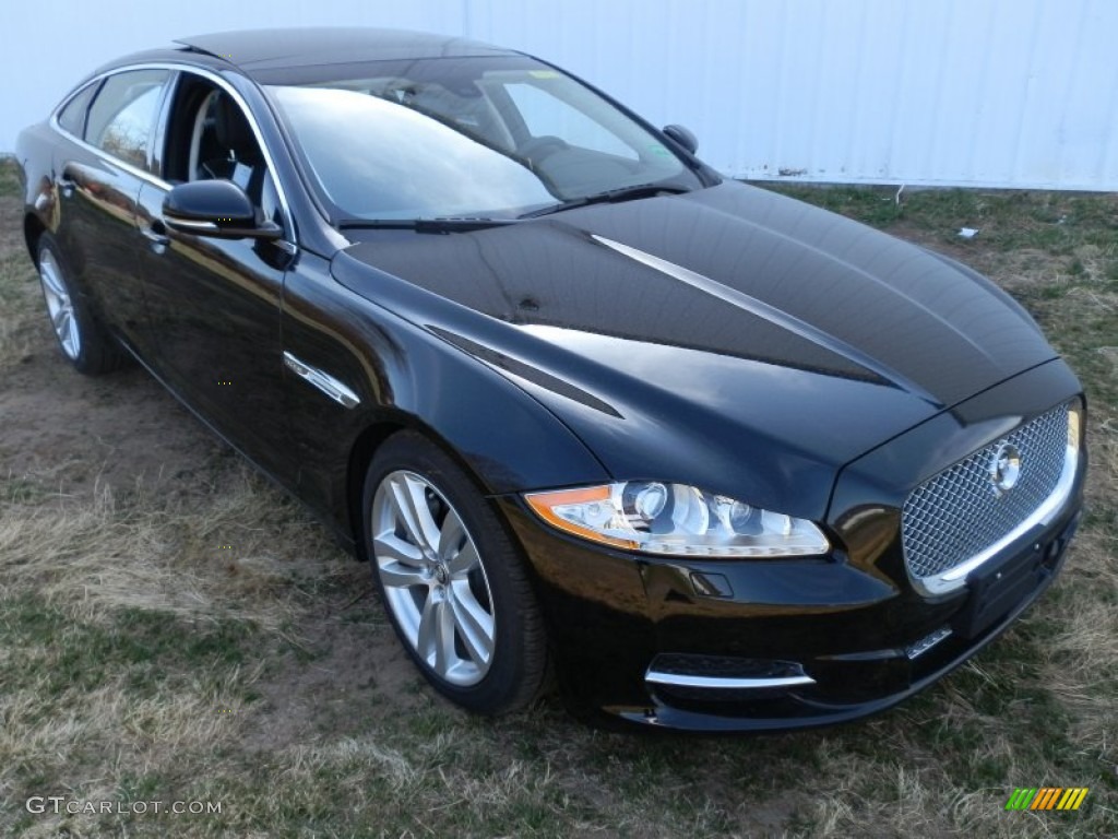 Ebony Black 2013 Jaguar XJ XJL Portfolio AWD Exterior Photo #79533492