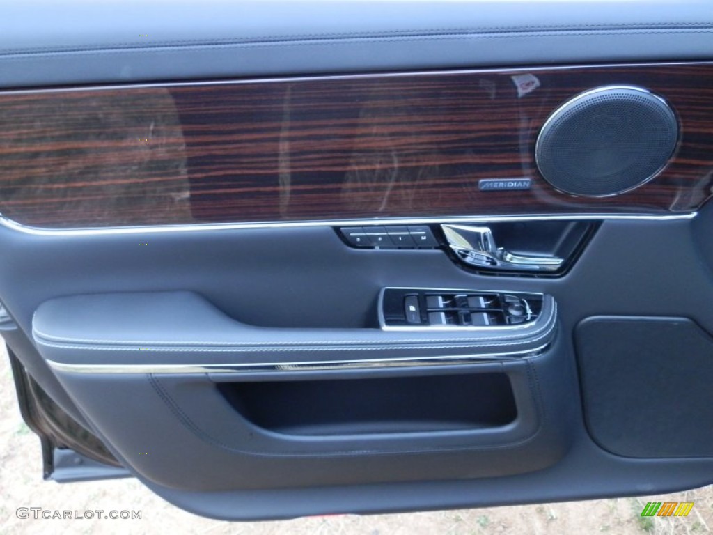 2013 Jaguar XJ XJL Portfolio AWD Jet Door Panel Photo #79533612