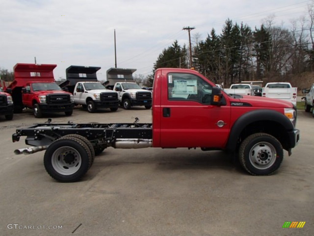 Vermillion Red 2013 Ford F550 Super Duty XL Regular Cab Chassis 4x4 Exterior Photo #79533689