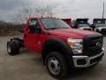Vermillion Red 2013 Ford F550 Super Duty XL Regular Cab Chassis 4x4 Exterior
